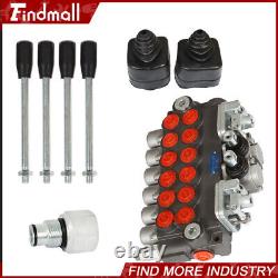 Findmall Hydraulic Directional Control Valve 6 Spool, 11 GPM + Conversion Plug