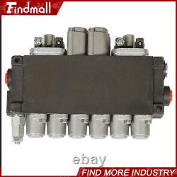 Findmall Hydraulic Directional Control Valve 6 Spool, 11 GPM + Conversion Plug