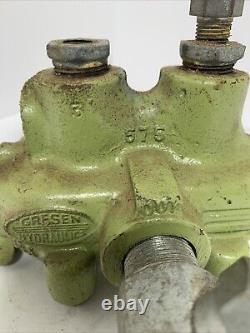 Gresen 575 Hydraulic Directional Control Valve Single 1 Spool Ball Detent Action
