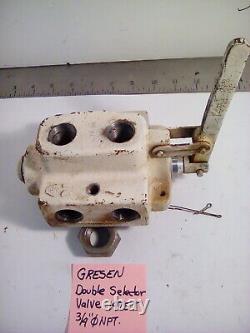 Gresen / Parker Hydraulics Double Selector Control Valve, Double Acting, Used