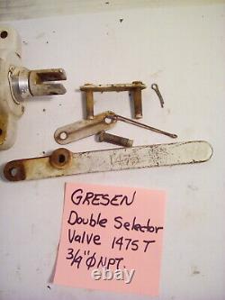 Gresen / Parker Hydraulics Double Selector Control Valve, Double Acting, Used