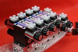 HYDRAULIC CONTROL VALVE 45/min 12V 6 function with 4 swimming section