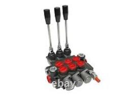 HYDRAULIC CONTROL VALVE FINE METERING THREE SPOOL WithFLOAT 13 GPM 3625 PSI MAX