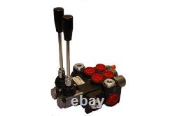 HYDRAULIC CONTROL VALVE FINE METERING TWO SPOOL WithFLOAT 13 GPM 3625 PSI MAX