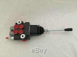 HYDRAULIC CONTROL VALVE TWO SPOOL 10 GPM 3625 PSI MAX OPEN CENTER WithJOYSTICK