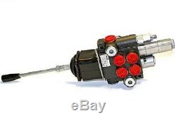 HYDRAULIC CONTROL VALVE TWO SPOOL 10 GPM 3625 PSI MAX OPEN CENTER WithJOYSTICK