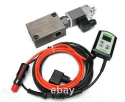 HYDRAULIC VALVE 3 FUNCTIONS MOTOR SPOOL GRITTER Proportional flow control 12V
