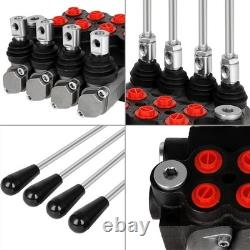 Heavy Duty Hydraulic Control Valve 4 Spool 11 GPM Chrome Lever