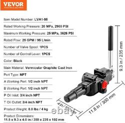 High Efficiency Hydraulic Directional Control Valve 25 GPM, Cast Iron, 3 Ports