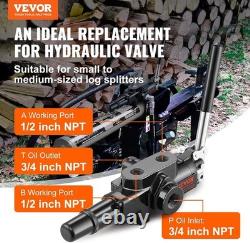 High Efficiency Hydraulic Directional Control Valve 25 GPM, Cast Iron, 3 Ports