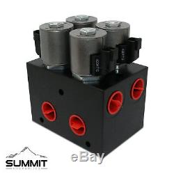 High Flow Hydraulic Multiplier Diverter Selector Valve with Controller, 40 GPM