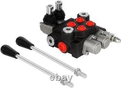 High-Performance 2 Spool Hydraulic Valve 11 GPM, Ideal for Loaders & Splitters