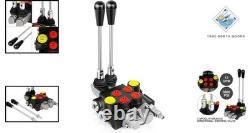 High Pressure 3600 PSI 2 Spool Hydraulic Valve with Adjustable Lever Control