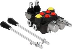 High Pressure 3600 PSI 2 Spool Hydraulic Valve with Adjustable Lever Control
