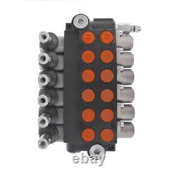 High Quality 6Spool 13GPM Hydraulic Control Valve Double Acting 3600PSI SAE Port