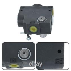 Hydraulic Adjustable Flow Directional Control Valve Side Port 1/2 NPT 0-30 GPM