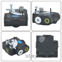 Hydraulic Adjustable Flow Directional Control Valve Side Port 1/2 NPT 0-30 GPM