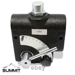 Hydraulic Adjustable Variable Flow Control Valve with Relief, 0-16 GPM, #8 SAE