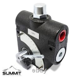 Hydraulic Adjustable Variable Flow Control Valve with Relief, 0-30 GPM, #12 SAE
