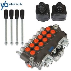 Hydraulic Backhoe Directional Control Valve 21 GPM 6 Spool With 2 Joysticks