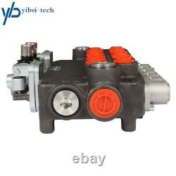 Hydraulic Backhoe Directional Control Valve 21 GPM 6 Spool With 2 Joysticks