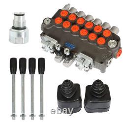 Hydraulic Backhoe Directional Control Valve 21 GPM 6 Spool with2 Joysticks/convers