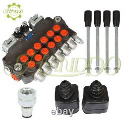 Hydraulic Backhoe Directional Control Valve 6Spool 21GPM with Joysticks/conversion