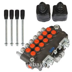 Hydraulic Backhoe Directional Control Valve 6Spool 21GPM with Joysticks+conversion