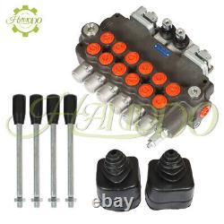 Hydraulic Backhoe Directional Control Valve 6Spool 21GPM with Joysticks/conversion