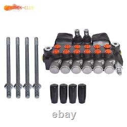 Hydraulic Backhoe Directional Control Valve with 2 Joystick 11 GPM 6 Spool