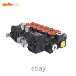 Hydraulic Backhoe Directional Control Valve with 2 Joystick 11 GPM 6 Spool