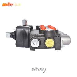 Hydraulic Backhoe Directional Control Valve with 2 Joystick 11 GPM 6 Spool