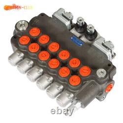 Hydraulic Backhoe Directional Control Valve with 2 Joystick 6 Spool 21 GPM