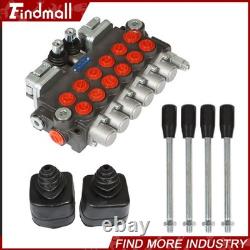 Hydraulic Backhoe Directional Control Valve with 2 Joysticks, 6 Spool, 11GPM