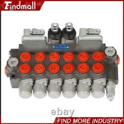 Hydraulic Backhoe Directional Control Valve with 2 Joysticks, 6 Spool, 11GPM