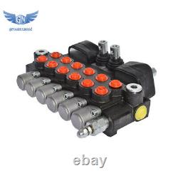 Hydraulic Backhoe Directional Control Valve with 2 Joysticks, 6 Spool, 11 GPM