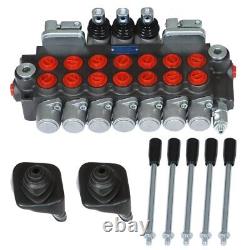 Hydraulic Backhoe Directional Control Valve with 2 Joysticks, 6 Spool, 11 GPM