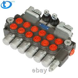 Hydraulic Backhoe Directional Control Valve with 2 Joysticks, 6 Spool, 11 GPM