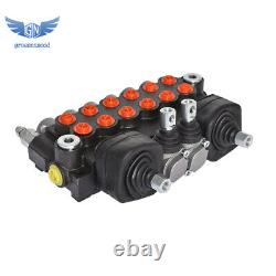 Hydraulic Backhoe Directional Control Valve with 2 Joysticks, 6 Spool, 11 GPM