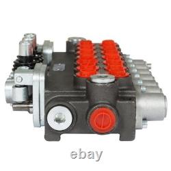 Hydraulic Backhoe Directional Control Valve with 2 Joysticks, 6 Spool, 11 GPM