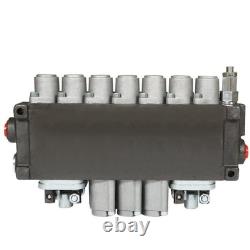 Hydraulic Backhoe Directional Control Valve with 2 Joysticks, 6 Spool, 11 GPM