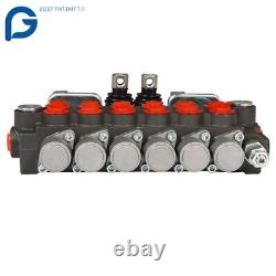 Hydraulic Backhoe Directional Control Valve with 2 Joysticks, 6 Spool, 11 GPM