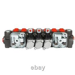 Hydraulic Backhoe Directional Control Valve with 2 Joysticks, 6 Spool, 11 GPM