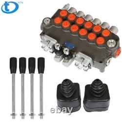 Hydraulic Backhoe Directional Control Valve with 2 Joysticks, 6 Spool, 21 GPM