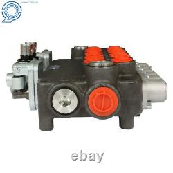 Hydraulic Backhoe Directional Control Valve with 2 Joysticks, 6 Spool, 21 GPM