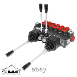 Hydraulic Backhoe Directional Control Valve with 2 Joysticks, 6 Spool, 21 GPM