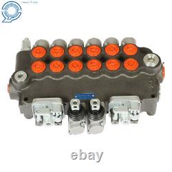 Hydraulic Backhoe Directional Control Valve with 2 Joysticks, 6 Spool, 21 GPM