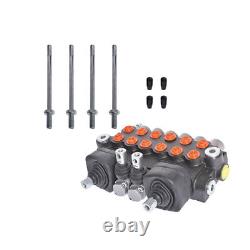 Hydraulic Backhoe Directional Control Valve with 2 Joysticks, 6 Spool, 21 GPM