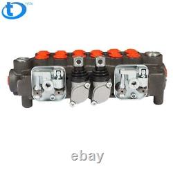 Hydraulic Backhoe Directional Control Valve with 2 Joysticks, 6 Spool, 21 GPM