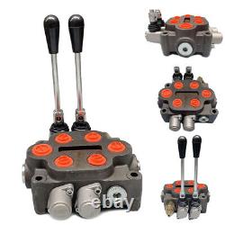 Hydraulic Backhoe Directional Control Valve with Joysticks, 2 Spool, 25 GPM